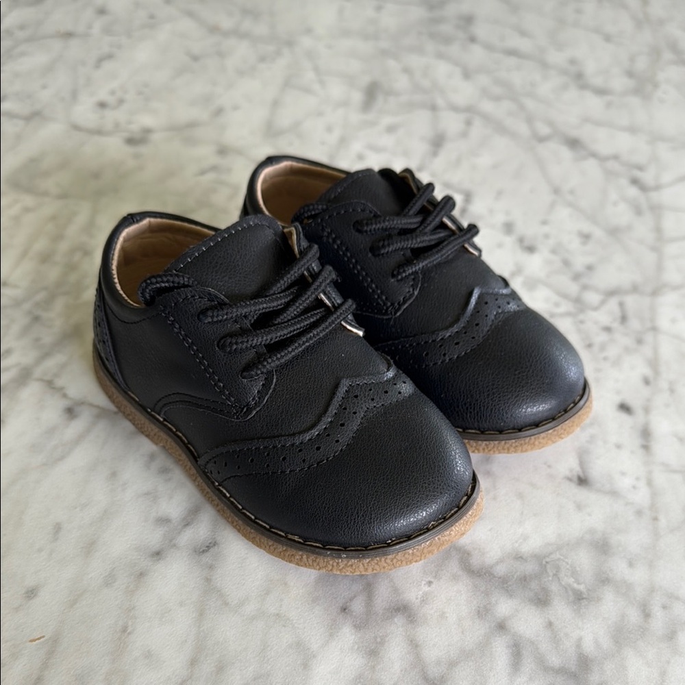 Meckior Kids Black Wedding Shoes Size 7